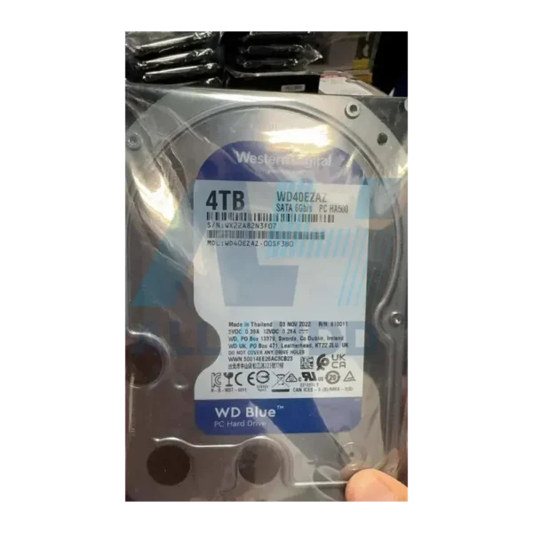 WD Blue 4TB Internal Hard Drive (WD40EZAZ) – 5400 RPM, SATA 6Gb/s
