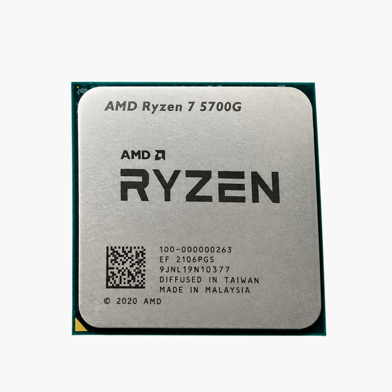 AMD Ryzen 7 5700G Desktop Processor — 8 Cores, 16 Threads, Up to 4.6 GHz, AM4, Radeon Graphics AMD Ryzen 7 5700G Desktop Processor - 8 Cores, 16 Threads, Up to 4.6 GHz, AM4, Radeon Graphics - Image 1