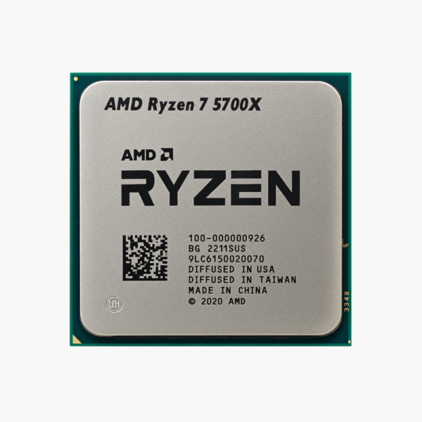 AMD Ryzen 7 5700X Desktop Processor - 8 Cores, 16 Threads, Up to 4.6 GHz, AM4, Unlocked