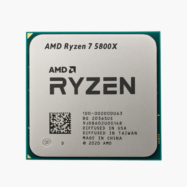 AMD Ryzen 7 5800X Desktop Processor - 8 Cores, 16 Threads, Up to 4.7 GHz, AM4, Unlocked