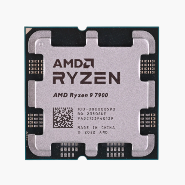 AMD Ryzen 9 7900 Desktop Processor - 12 Cores, 24 Threads, Up to 5.4 GHz, AM5, Unlocked