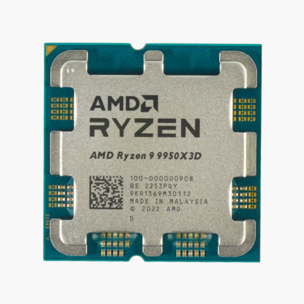 AMD Ryzen 9 9950X3D Desktop Processor - 16 Cores, 32 Threads, Up to 5.7 GHz, AM5, 3D V-Cache