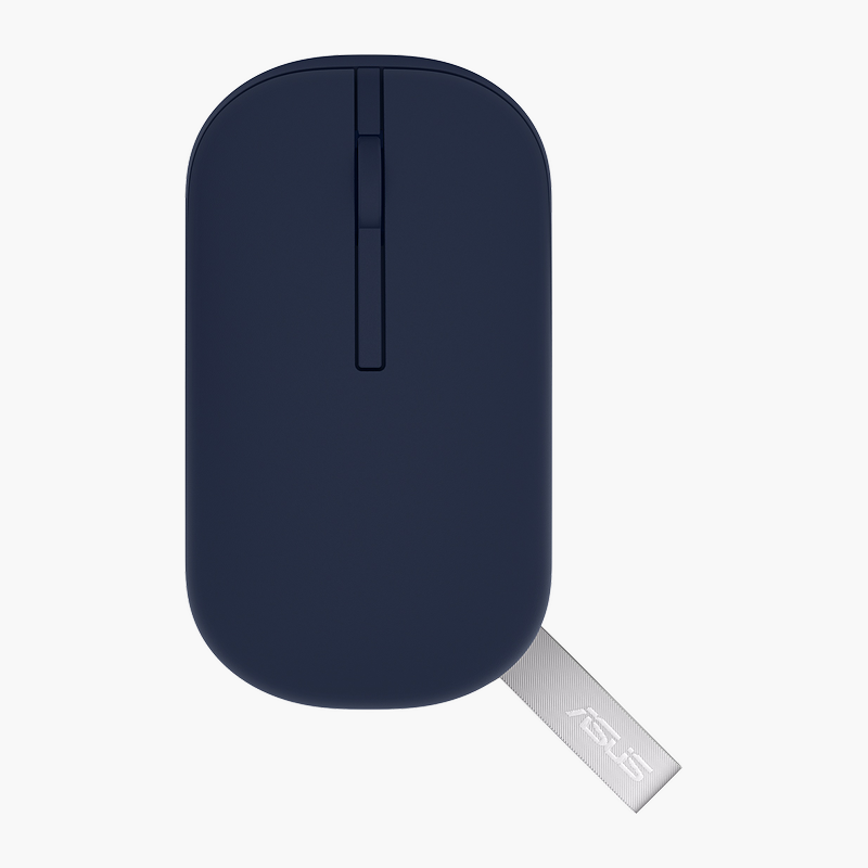 ASUS MD100 Marshmallow Wireless Mouse, Quiet Blue (MD100 MOUSE/BL)