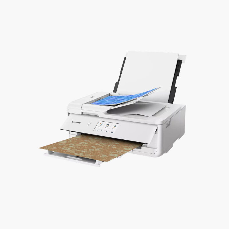 Canon PIXMA TS9521Ca Wireless Crafting All-in-One Printer – 12 x 12 Borderless, 11 x 17 Printing, ADF Canon PIXMA TS9521Ca Wireless Crafting All-in-One Printer – 12 x 12 Borderless, 11 x 17 Printing, ADF - Image 1