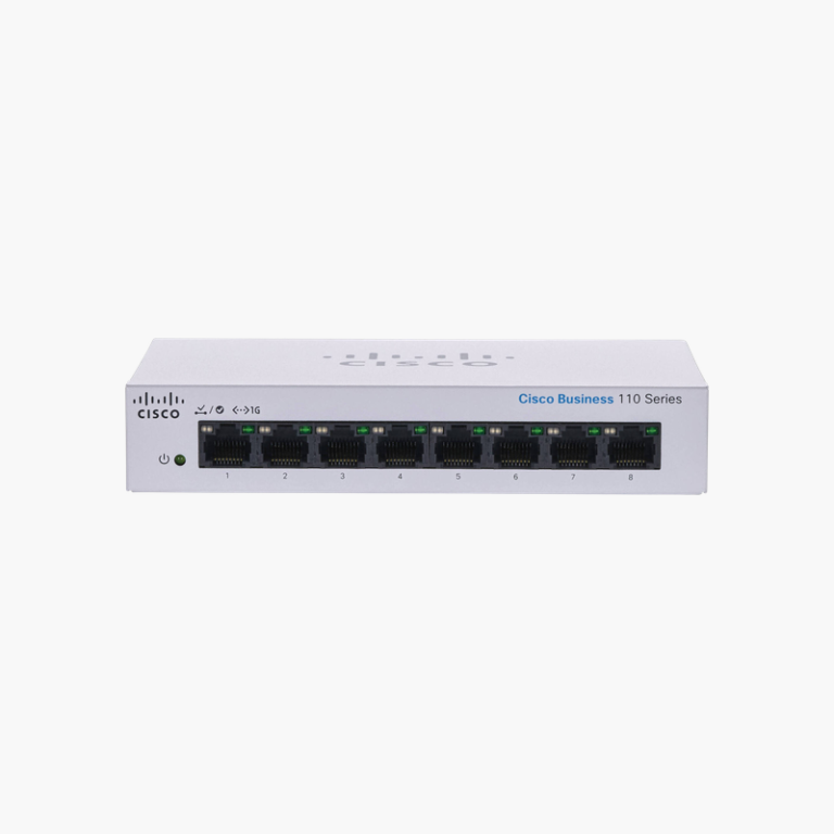 Cisco Business 110 CBS110-8T-D-NA 8-Port Gigabit Unmanaged Switch – Fanless Desktop Design