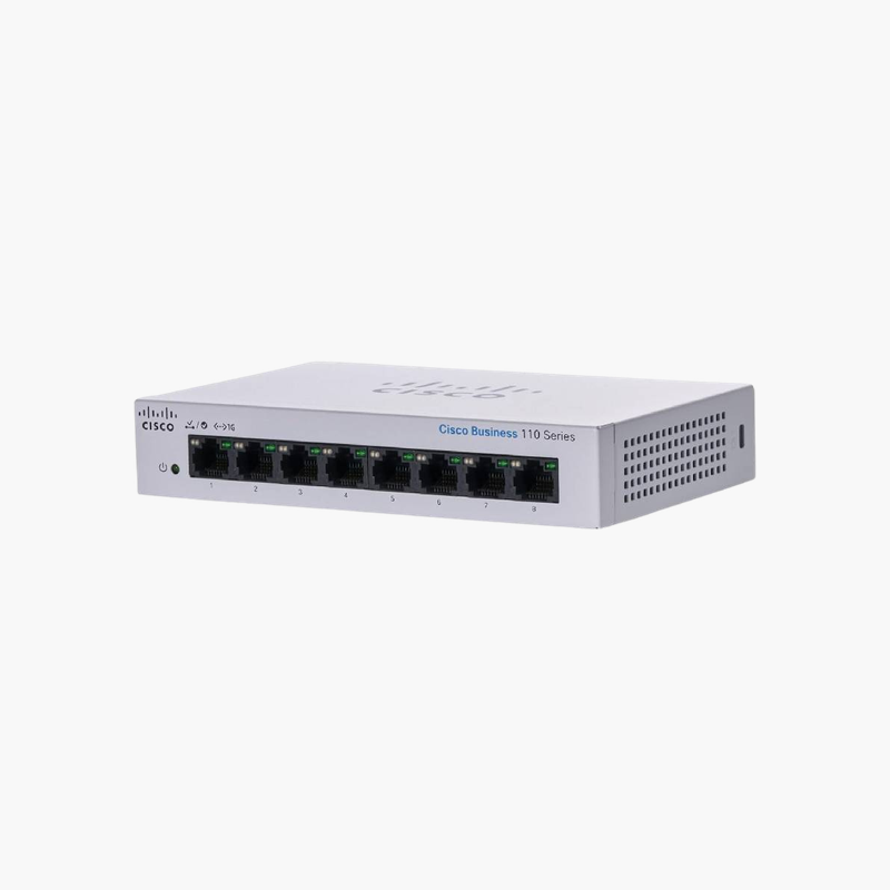 Cisco-Business-CBS110-8T-D-8-Port-Gigabit-Unmanaged-Desktop-Switch-CICBS1108TDN-1.png Cisco Business CBS110-8T-D 8-Port Gigabit Unmanaged Desktop Switch (CICBS1108TDN) - Image 1