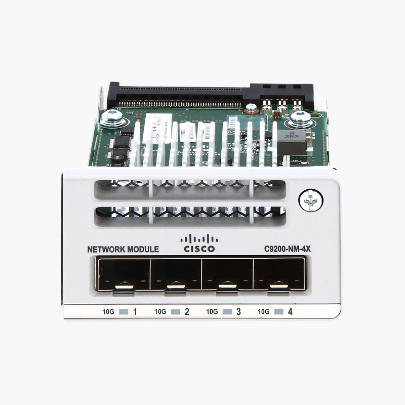 Cisco C9200-NM-4X Catalyst 9200 Network Module – 4 x 10G SFP+ Uplink Ports Cisco C9200-NM-4X Catalyst 9200 Network Module – 4 x 10G SFP+ Uplink Ports
