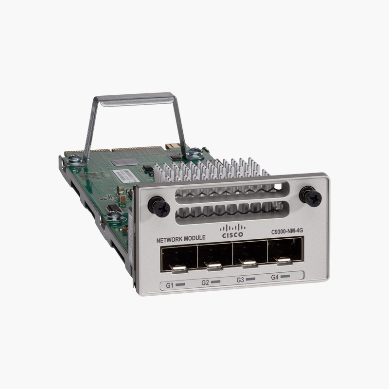 Cisco C9300-NM-4G Catalyst 9300 Network Module – 4 x 1G SFP Uplink Ports, Hot-Swappable