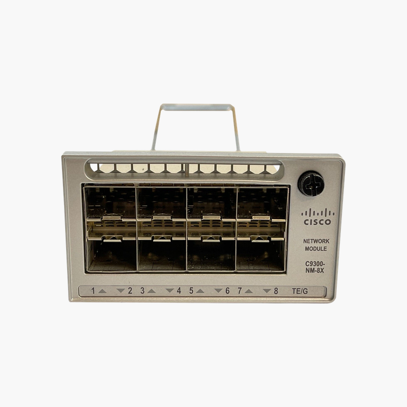 Cisco C9300-NM-8X Catalyst 9300 Network Module – 8 x 10G SFP+ Uplink Ports, Hot-Swappable