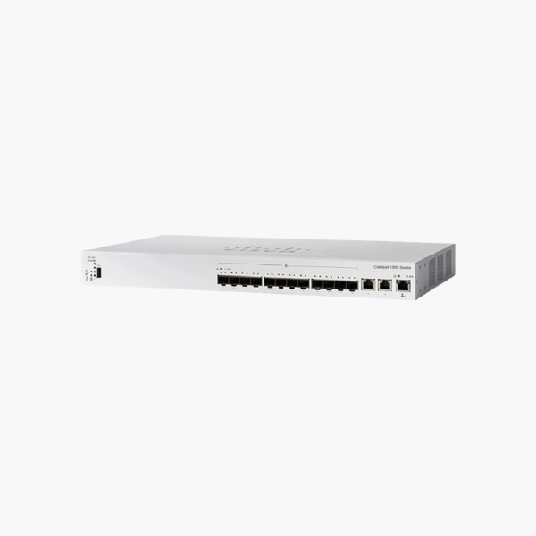 Cisco Catalyst 1300 12-Port 10G SFP+ Managed Switch (C1300-12XS) (CIC130012XS) – Layer 3 Managed