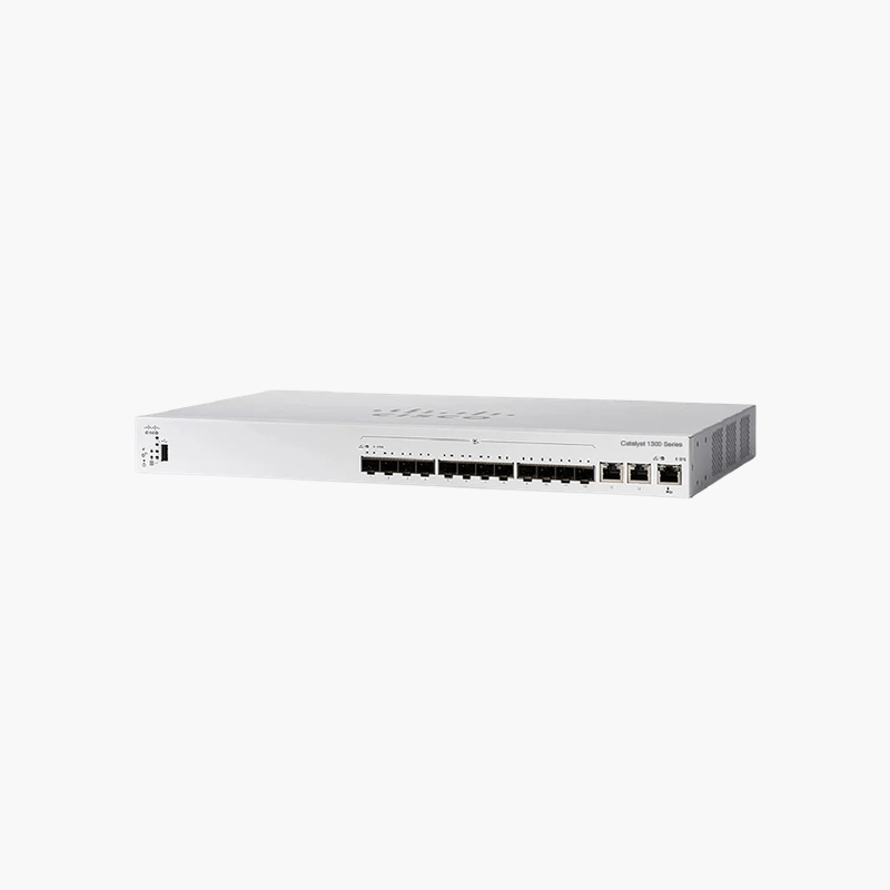 Cisco-Catalyst-1300-12-Port-10G-SFP-Managed-Switch-C1300-12XS-CIC130012XS-Layer-3-Managed-1.png Cisco Catalyst 1300 12-Port 10G SFP+ Managed Switch (C1300-12XS) (CIC130012XS) – Layer 3 Managed - Image 1