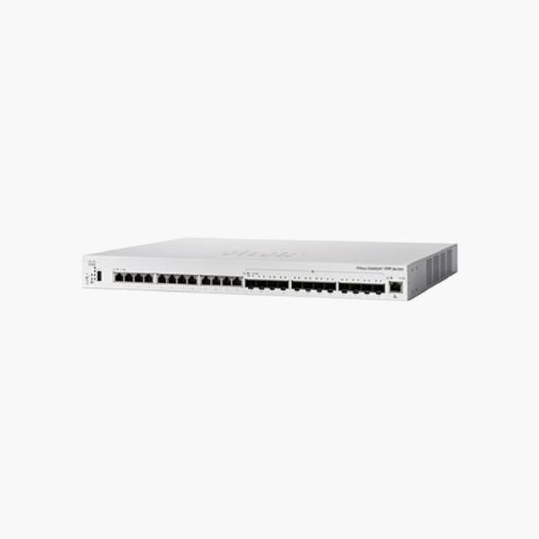Cisco Catalyst 1300 24-Port 10G Managed Switch (C1300-24XTS) (CIC130024XTS) – 12x 10G SFP+, Layer 3 Managed