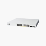 Cisco Catalyst 1300 24-Port Gigabit Full PoE+ Managed Switch (C1300-24FP-4G) (CIC1324FP4G) – 375W PoE, 4x 1G SFP, Layer 3 Managed