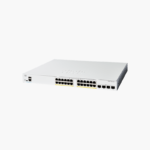Cisco Catalyst 1300 24-Port Gigabit Full PoE+ Managed Switch (C1300-24FP-4X) (CIC1324FP4X) – 375W PoE, 4x 10G SFP+, Layer 3 Managed