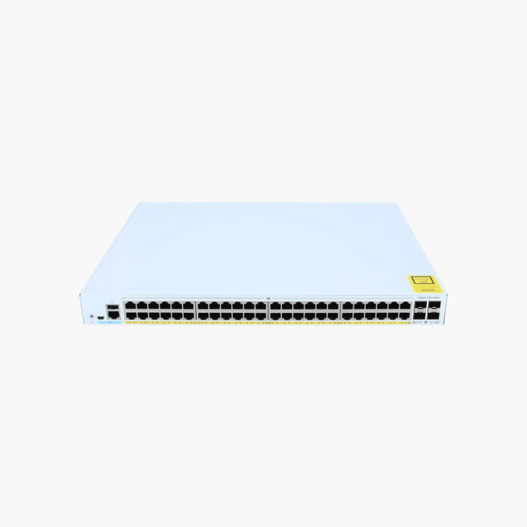 Cisco Catalyst C1000-48P-4X-L 48-Port Gigabit PoE+ Switch – 370W PoE Budget, 4x 10G SFP+ Uplinks, Layer 2 Managed