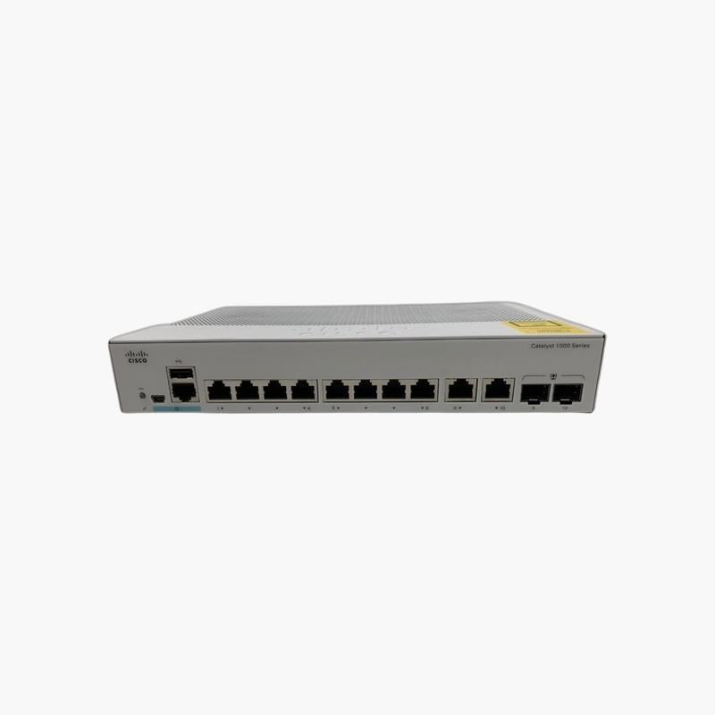 Cisco Catalyst C1000-8T-E-2G-L 8-Port Gigabit Ethernet Switch – 2x 1G SFP/RJ-45 Combo Uplinks, Layer 2 Managed