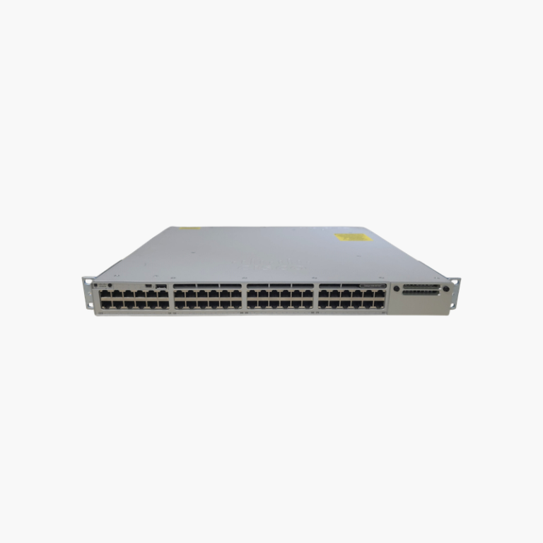 Cisco Catalyst C9300-48P-E 48-Port Gigabit PoE+ Switch – 437W PoE+, Modular Uplinks, Network Essentials (Used – Grade A)