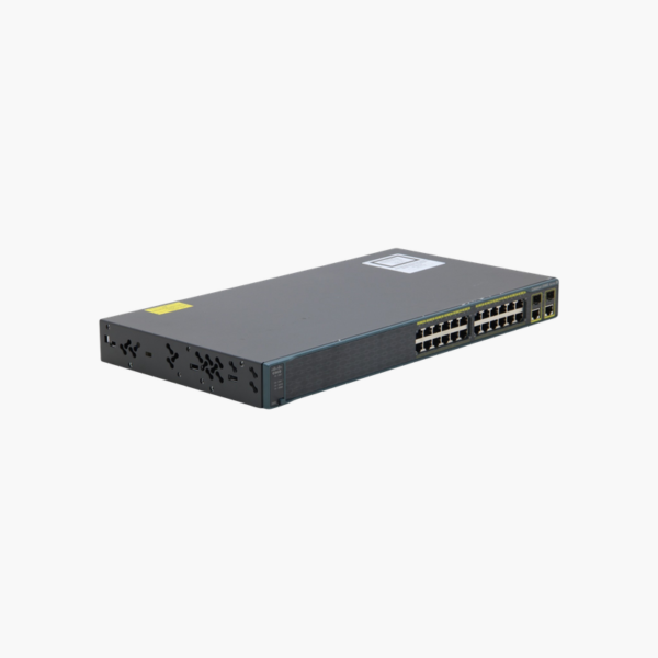 Cisco Catalyst WS-C2960-24TC-S 24-Port Fast Ethernet Switch – 2x Gigabit Combo Uplinks, LAN Lite