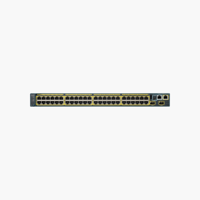 Cisco Catalyst WS-C2960-48TC-L 48-Port Fast Ethernet Switch – 2x Gigabit Combo Uplinks, LAN Base