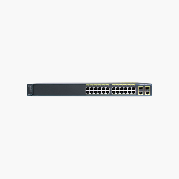 Cisco Catalyst WS-C2960+24TC-L 24-Port Fast Ethernet Switch – 2x Gigabit Combo Uplinks, LAN Base