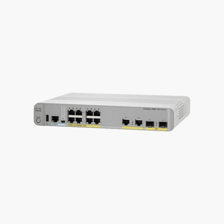 Cisco Catalyst WS-C2960CX-8TC-L 8-Port Gigabit Switch – 2x SFP + 2x Copper Uplinks, LAN Base