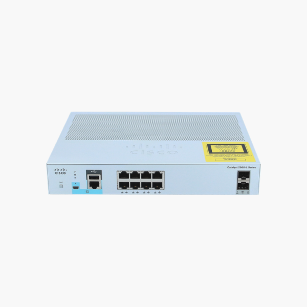 Cisco Catalyst WS-C2960L-8TS-LL 8-Port Gigabit Switch – 2x 1G SFP Uplinks, LAN Lite
