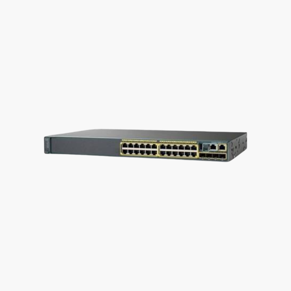 Cisco Catalyst WS-C2960S-24TS-L 24-Port Gigabit Switch – 4x 1G SFP Uplinks, LAN Base