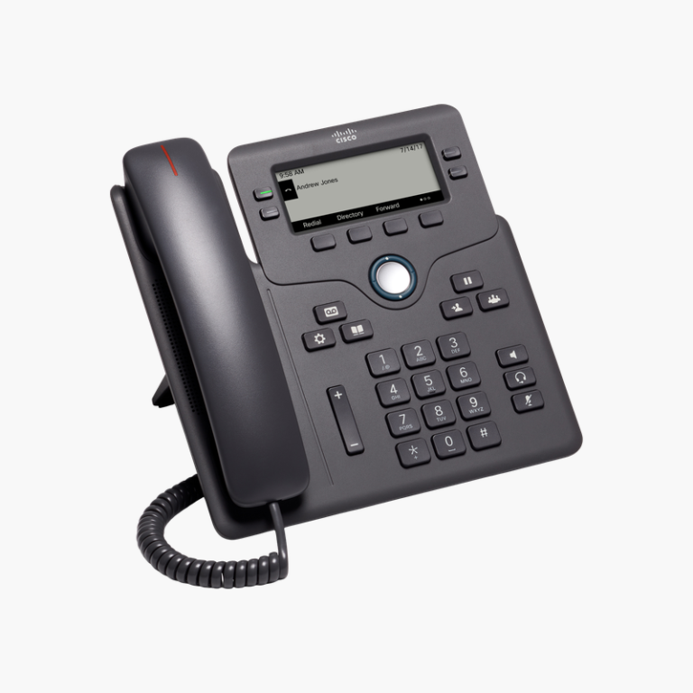 Cisco IP Phone 6851 – 4-Line VoIP Desk Phone with PoE, SIP and 3.5" Display, Multiplatform Firmware
