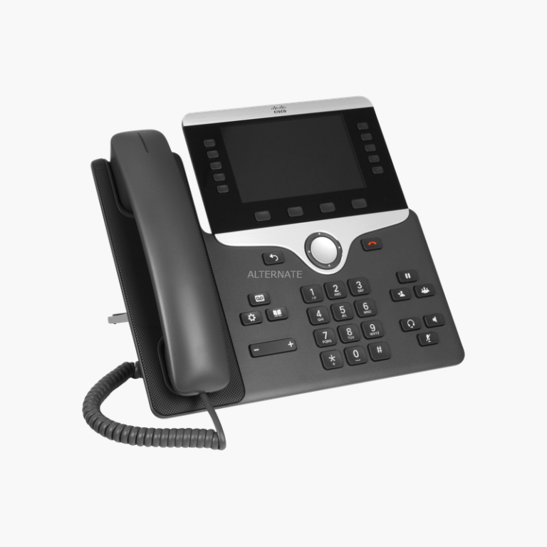 Cisco IP Phone 8851 with Multiplatform Firmware (CP-8851-3PCC-K9) – 5" Color Display, Bluetooth, Charcoal