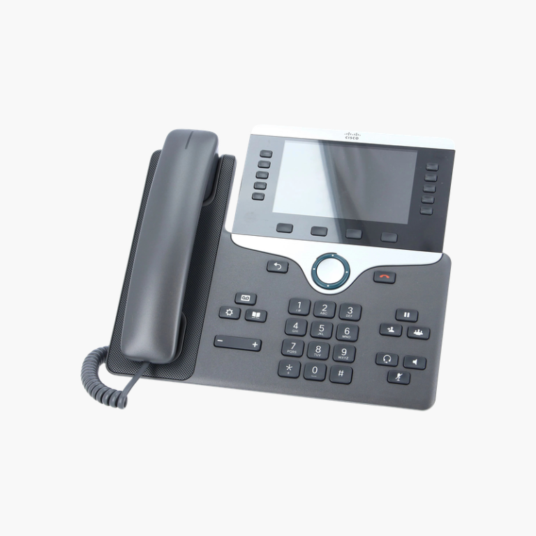 Cisco IP Phone 8861 (CP-8861-K9) – 5-Line VoIP Phone with Bluetooth, Wi-Fi, PoE and 5" Color Display