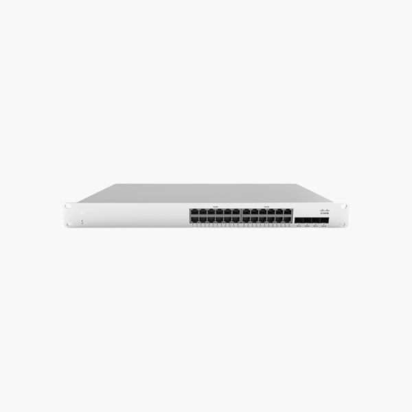 Cisco Meraki MS225-24P 24-Port Gigabit PoE+ Switch with 3-Year Enterprise License (CIMS22524PH3) – 370W PoE, 4x 10G SFP+, Cloud-Managed