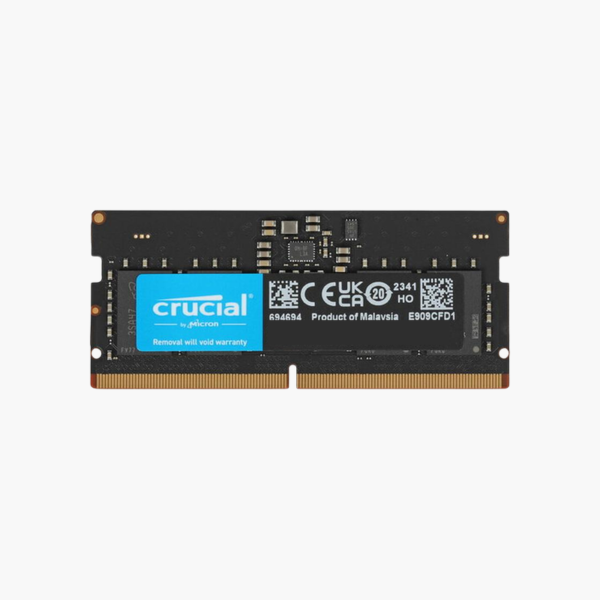 Crucial 16GB DDR5-5600 SODIMM Laptop RAM (CT16G56C46S5) – For Intel 13th Gen & AMD Ryzen