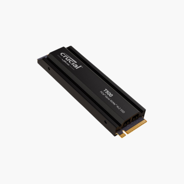 Crucial T500 2TB PCIe Gen4 NVMe M.2 SSD (CT2000T500SSD8) – Up to 7,400MB/s, 1,200 TBW