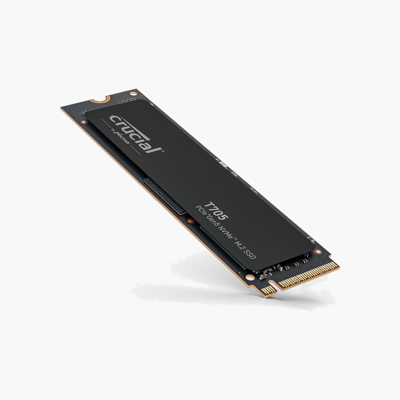 Crucial T705 1TB PCIe 5.0 NVMe M.2 SSD (CT1000T705SSD3) – PCIe 5.0 x4 NVMe, Up to 13,600 MB/s, M.2 2280 Crucial T705 1TB PCIe 5.0 NVMe M.2 SSD (CT1000T705SSD3)