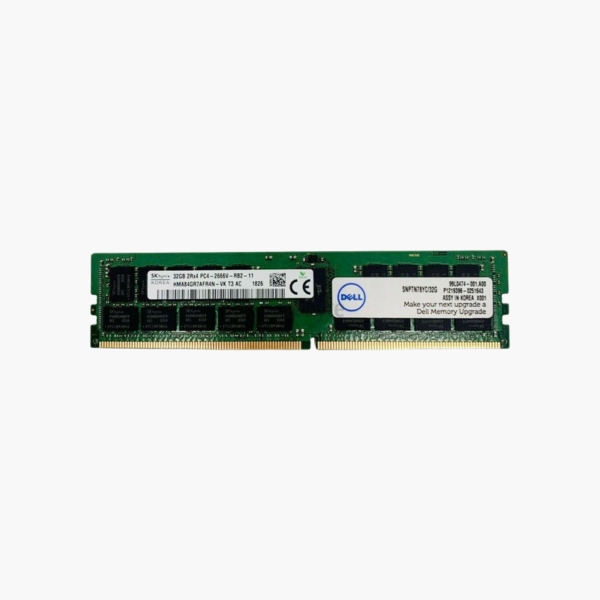 Dell 32GB DDR4-2666 ECC Registered RDIMM Server Memory (A9781929) – 2Rx4, 288-Pin