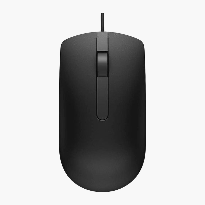 Dell MS116 Optical Wired Mouse (MS116-BK) – Wired, 1,000 DPI Dell MS116 Optical Wired Mouse (MS116-BK)