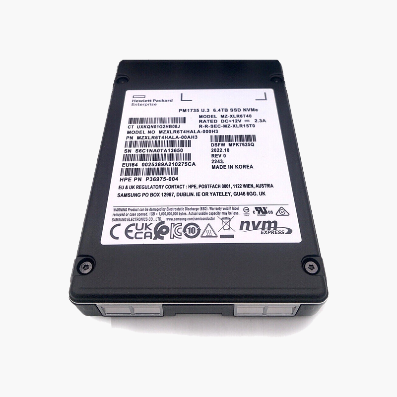 Dell Samsung PM1735 1.6TB Enterprise NVMe SSD (6GK00-CP1-DEL) – PCIe 4.0 NVMe, 2.5" U.2 (Certified Pre-Owned (Refurbished)) Dell Samsung PM1735 1.6TB Enterprise NVMe SSD (6GK00-CP1-DEL)