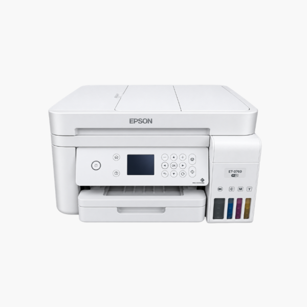 Epson EcoTank ET-3760 Wireless Color All-in-One Cartridge-Free Supertank Printer – Scanner, Copier, ADF, Ethernet