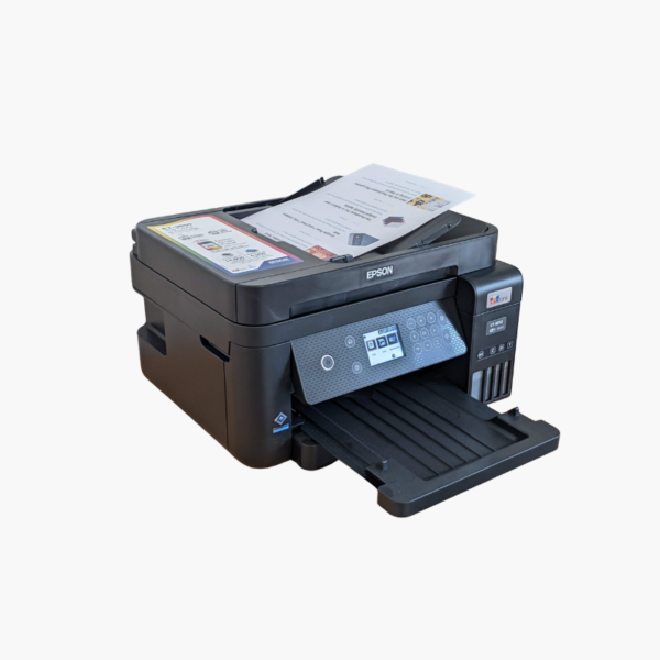 Epson EcoTank ET-3850 Wireless Color All-in-One Supertank Printer – ADF, Ethernet, Auto Duplex, 250-Sheet Tray