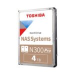 Toshiba N300 Pro 4TB NAS Hard Drive (HDWG740XZSTD) — 300 TB/Year CMR for Business NAS up to 24 Bays