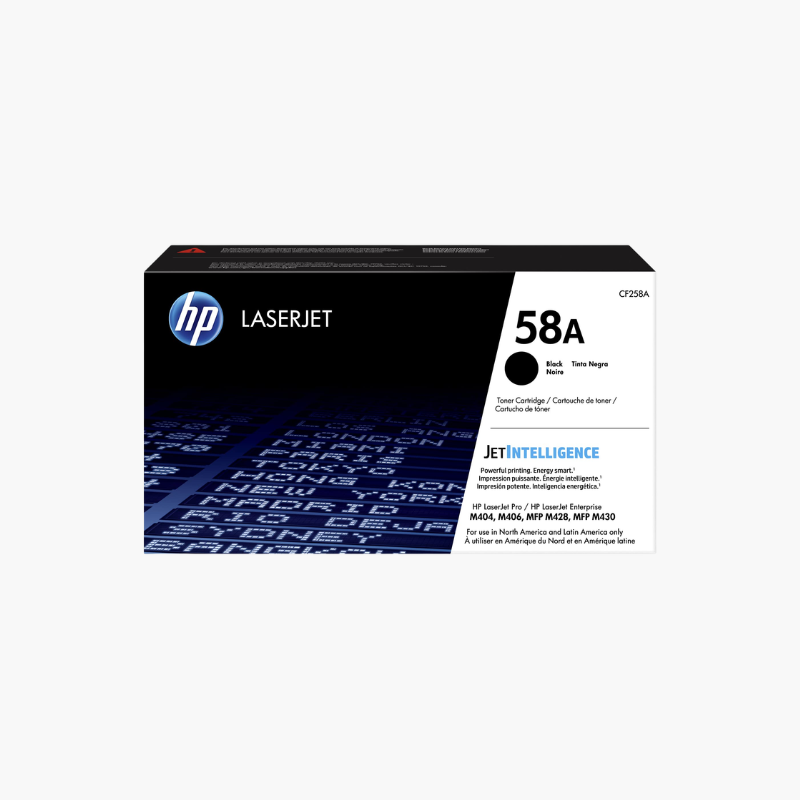 HP 58A Black Original Toner Cartridge (CF258A) – For LaserJet Pro M404 and MFP M428 Series HP 58A Black Original Toner Cartridge (CF258A) – For LaserJet Pro M404 and MFP M428 Series - Image 1