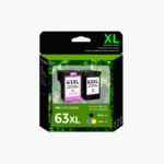 HP 63 Black and Tri-Color Original Ink Cartridges 2-Pack – For DeskJet, ENVY, and OfficeJet Printers