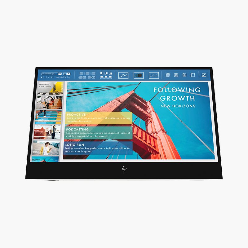 HP E14 G4 14" Full HD IPS Portable Monitor (1B065AA#AC3) – 60Hz, 2x USB-C (DP Alt Mode) HP E14 G4 14" Full HD IPS Portable Monitor (1B065AA#AC3)