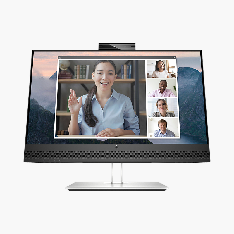 HP E24mv G4 23.8" Full HD IPS Video Conferencing Monitor (169L0AA#ABA) – 60Hz, Pop-Up FHD Webcam, Height-Adjustable HP E24mv G4 23.8" Full HD IPS Video Conferencing Monitor (169L0AA#ABA)