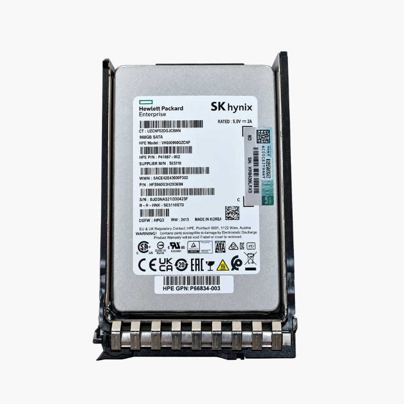 HPE 960GB SATA 6G Read Intensive SFF BC Multi Vendor SSD (P40498-B21) – 2.5 Hot-Plug for ProLiant HPE 960GB SATA 6G Read Intensive SFF BC Multi Vendor SSD (P40498-B21) – 2.5" Hot-Plug for ProLiant - Image 1