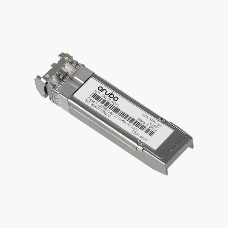 HPE Aruba J9150D 10G SFP+ LC SR Transceiver – 10GBASE-SR, 850nm, 300m Multimode