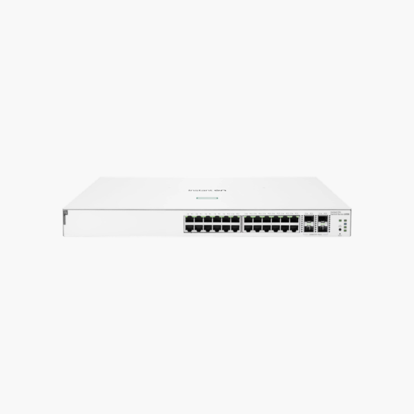 HPE Aruba Networking Instant On 1930 24G Class4 PoE 4SFP/SFP+ 195W Switch (JL681A) – 195W PoE, 4x 1G/10G SFP/SFP+, Smart Managed