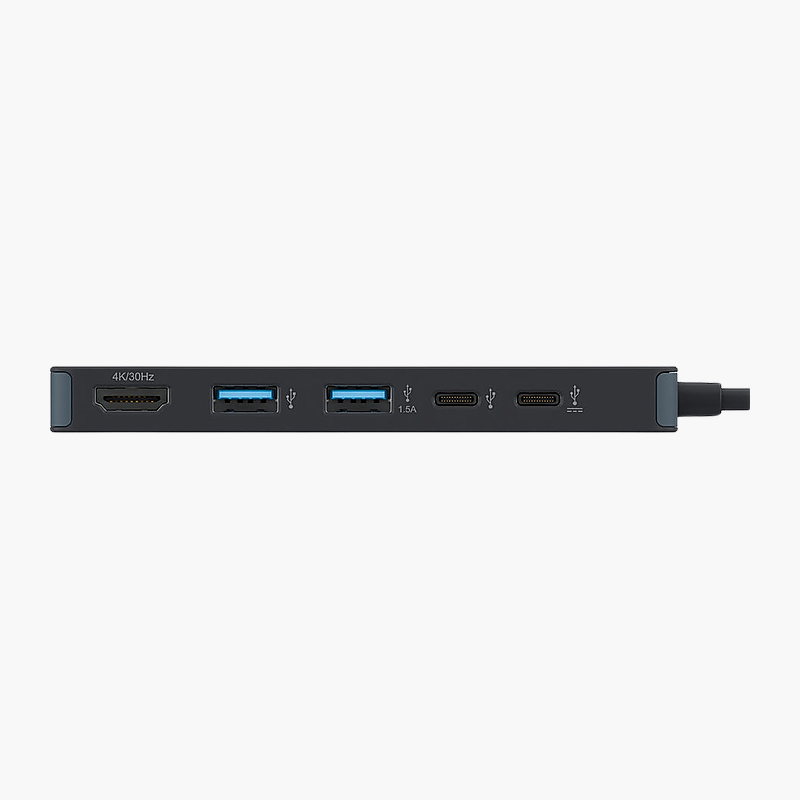 HyperDrive Flex 5-Port USB-C Hub, Black Expanse (HD4101BKGL)