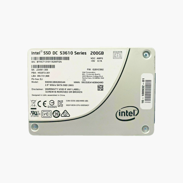 Intel DC S3610 400GB Enterprise SATA SSD (SSDSC1BG400G4R)