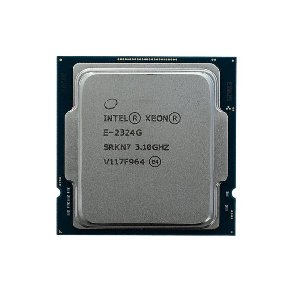 Intel Xeon E-2324G Server Processor - 4 Cores, 4 Threads, 3.1 GHz Base / 4.6 GHz Turbo, LGA1200
